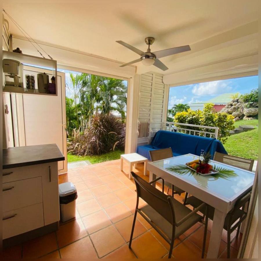 Appartement Rez-De-Chaussee De Villa A 1 Minute De La Plage Saint-Francois  Buitenkant foto